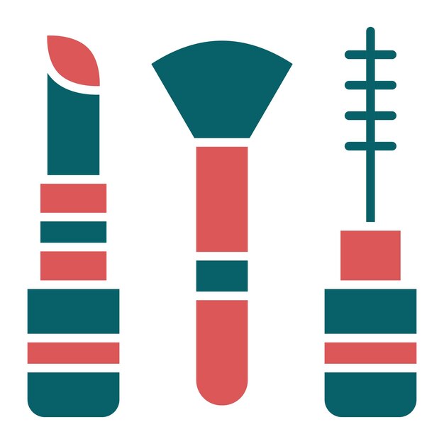 Estilo del icono de maquillaje de diseño vectorial