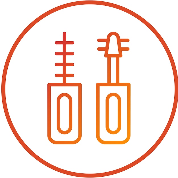 Estilo del icono de maquillaje de diseño vectorial