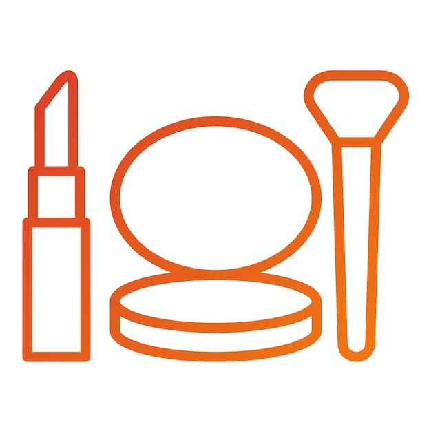 Estilo del icono de maquillaje de diseño vectorial