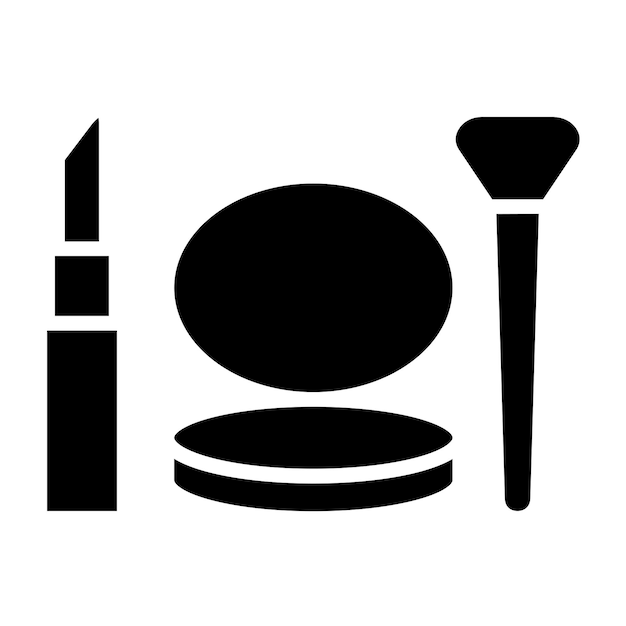 Estilo del icono de maquillaje de diseño vectorial