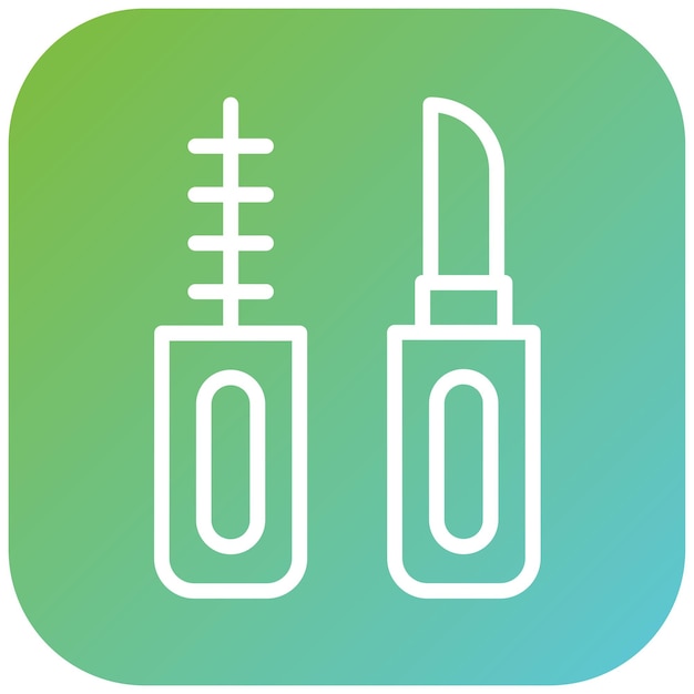 Estilo del icono de maquillaje de diseño vectorial