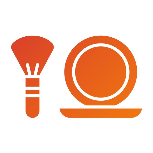 Estilo del icono de maquillaje de diseño vectorial