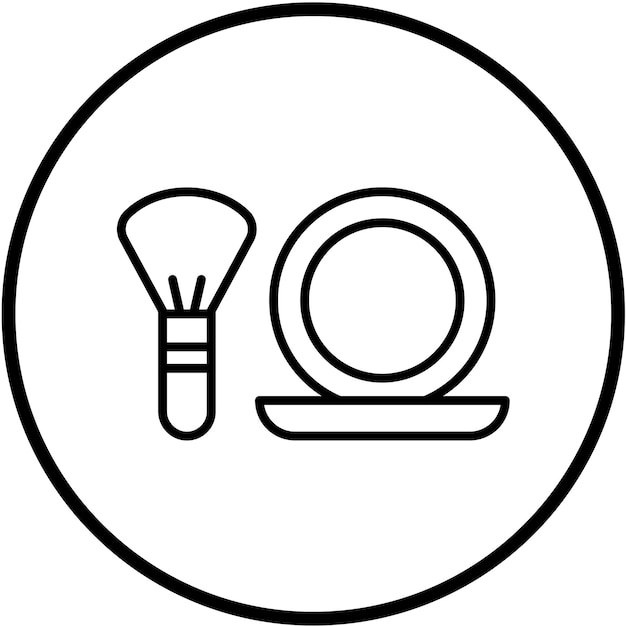 Estilo del icono de maquillaje de diseño vectorial