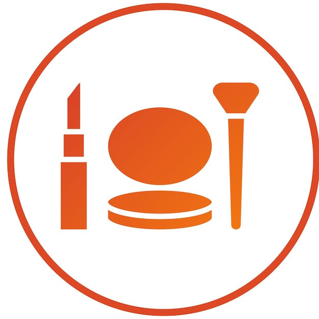 Estilo del icono de maquillaje de diseño vectorial