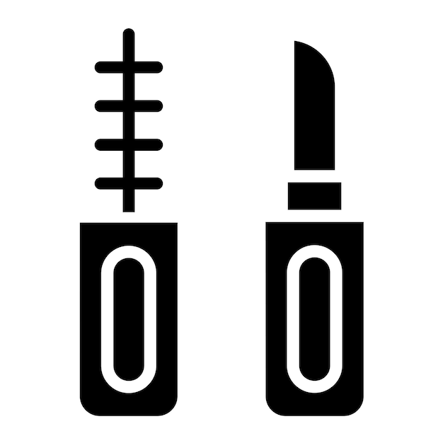 Estilo del icono de maquillaje de diseño vectorial