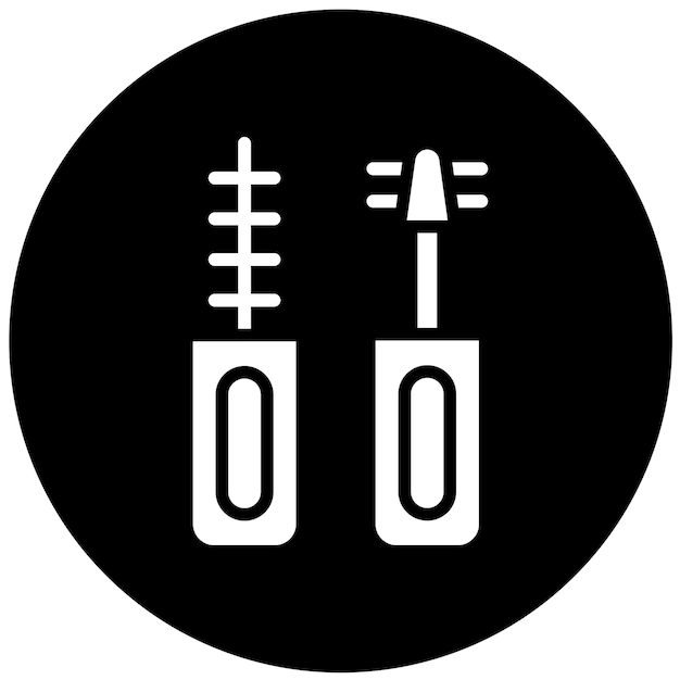Estilo del icono de maquillaje de diseño vectorial