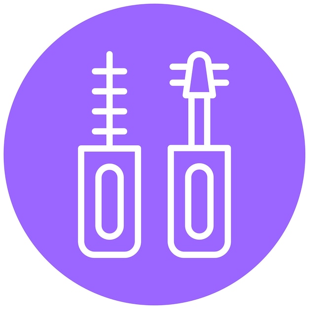 Estilo del icono de maquillaje de diseño vectorial