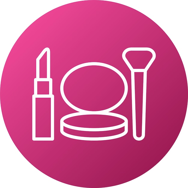 Estilo del icono de maquillaje de diseño vectorial