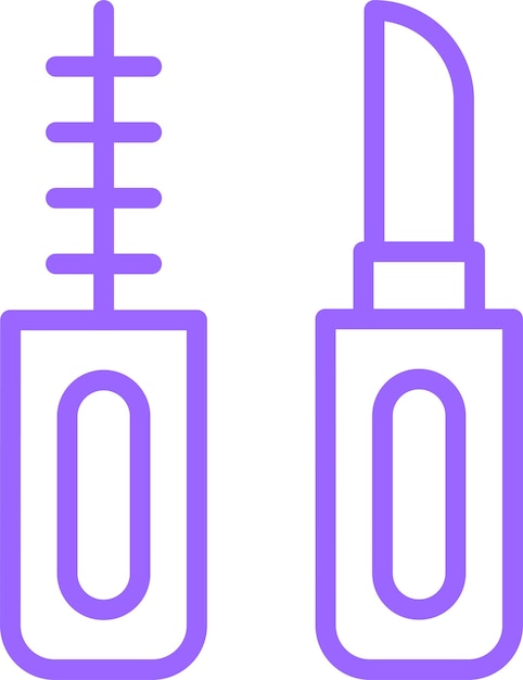 Estilo del icono de maquillaje de diseño vectorial