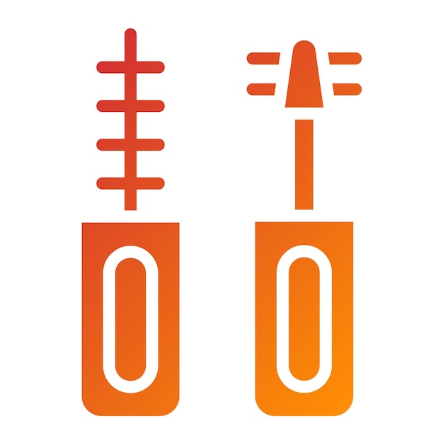 Estilo del icono de maquillaje de diseño vectorial