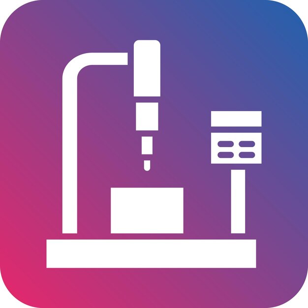 Estilo del icono de la máquina CNC
