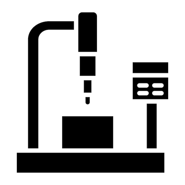 Estilo del icono de la máquina CNC