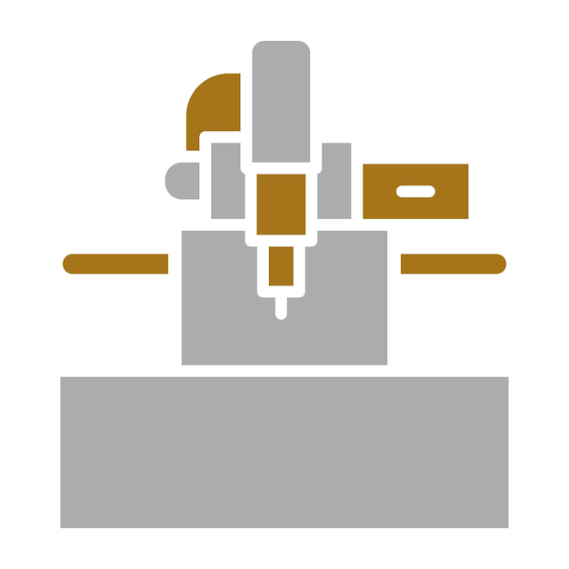 Estilo del icono de la máquina CNC