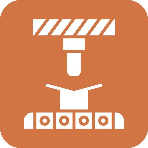 Estilo del icono de la máquina de doblar