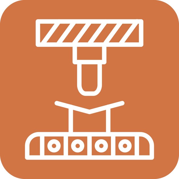 Estilo del icono de la máquina de doblar