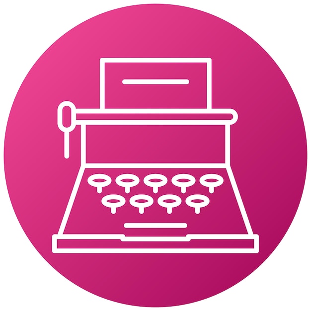 Estilo del icono de la máquina de escribir