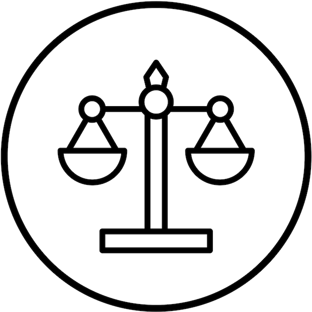 Estilo del icono de la máquina de pesaje de diseño vectorial
