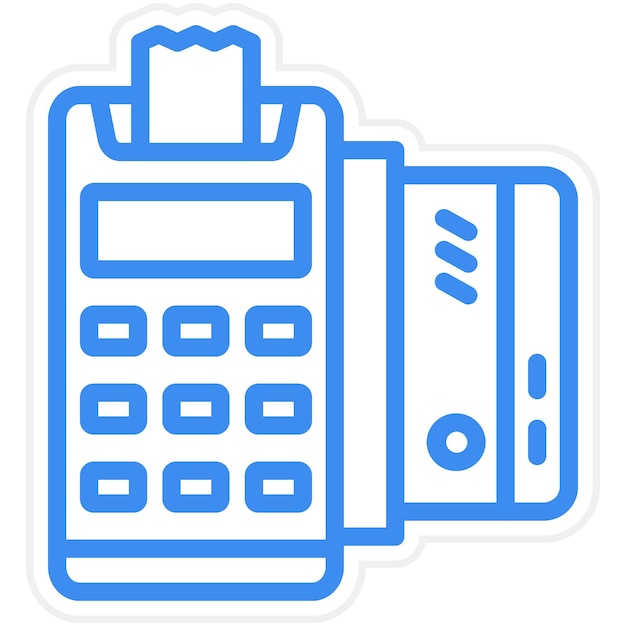 Estilo de icono de la máquina de tarjetas de diseño vectorial