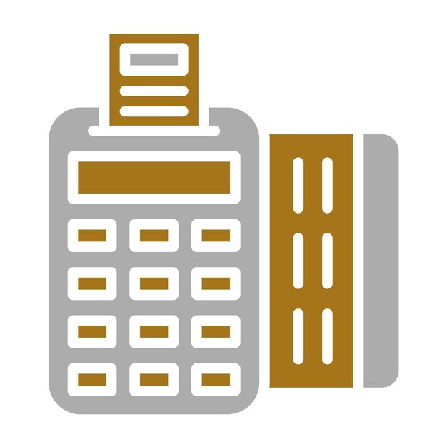 Estilo de icono de la máquina de tarjetas de diseño vectorial