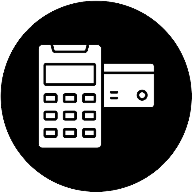 Estilo de icono de la máquina de tarjetas de diseño vectorial