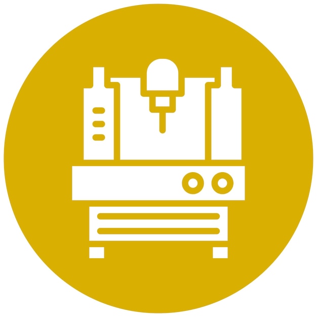Estilo de icono de maquinaria de diseño vectorial
