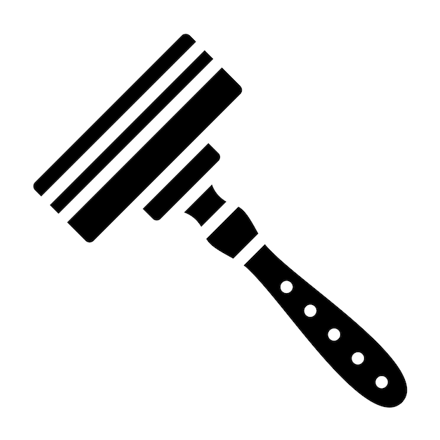 Estilo del icono de las máquinas de afeitar de diseño vectorial