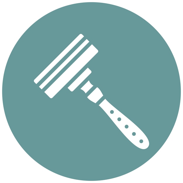 Estilo del icono de las máquinas de afeitar de diseño vectorial