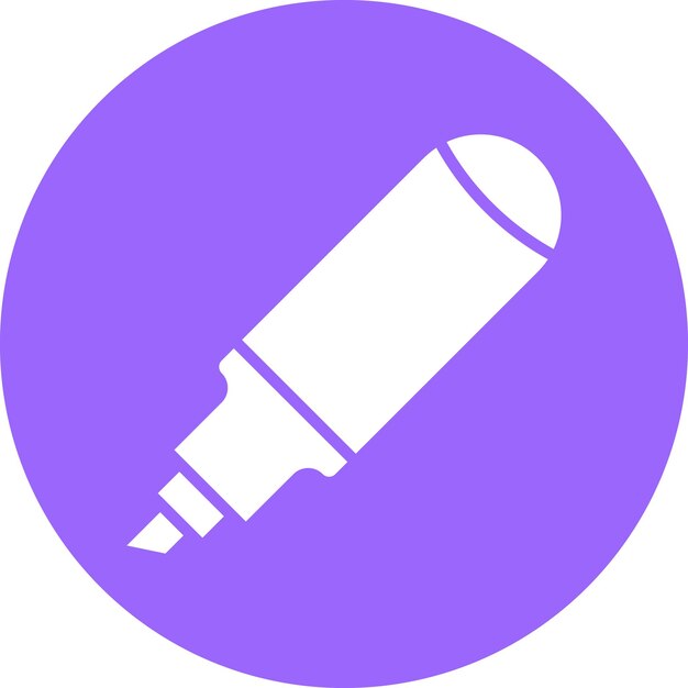 Estilo del icono del marcador de diseño vectorial