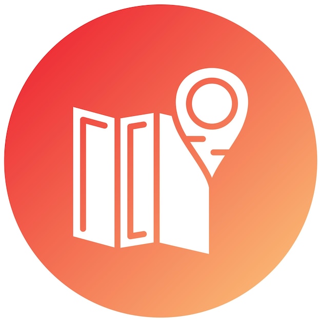 Estilo del icono del marcador de mapa de diseño vectorial