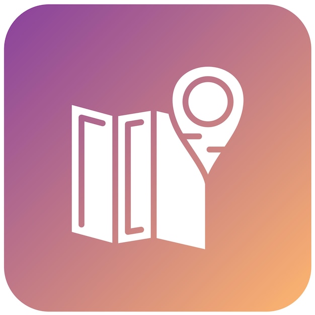 Estilo del icono del marcador de mapa de diseño vectorial