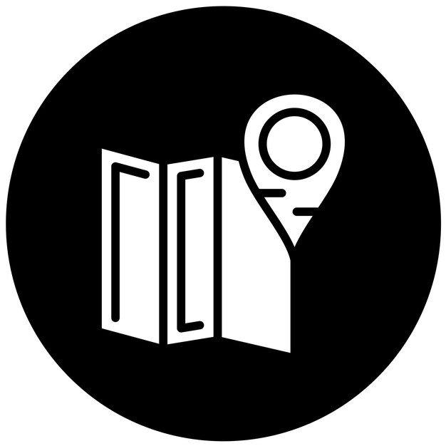 Estilo del icono del marcador de mapa de diseño vectorial