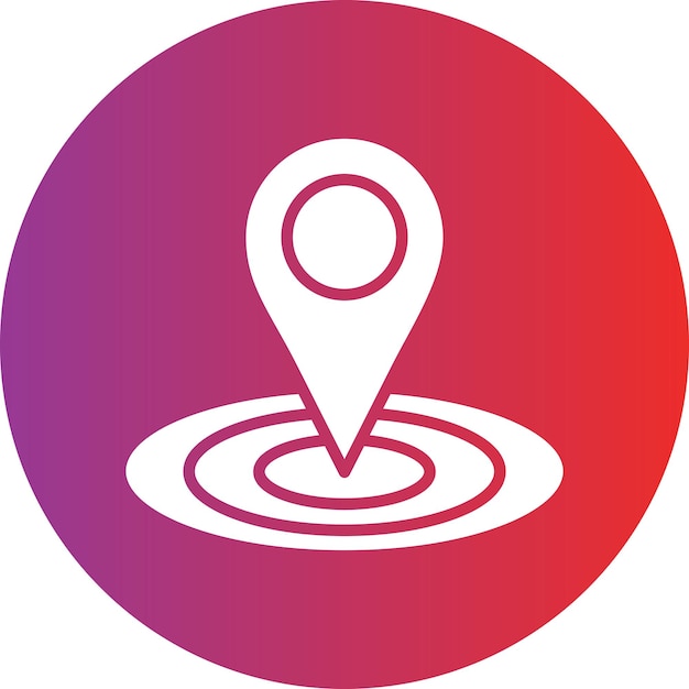 Estilo del icono del marcador de ubicación del diseño vectorial