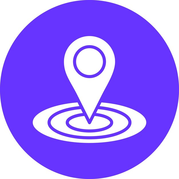 Estilo del icono del marcador de ubicación del diseño vectorial