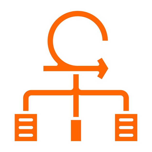 Estilo de icono del marco ágil de diseño vectorial