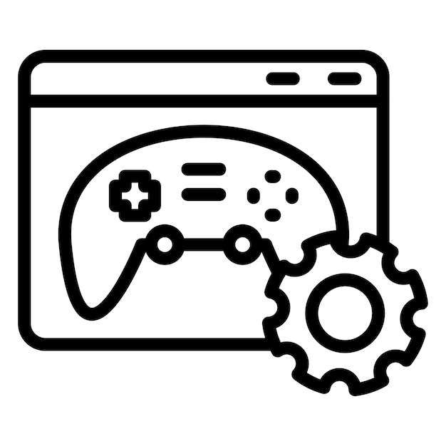 Estilo de icono del marco de diseño vectorial