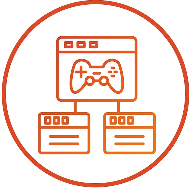 Estilo de icono del marco de diseño vectorial