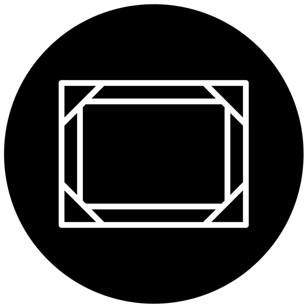 Estilo del icono del marco de imágenes de diseño vectorial