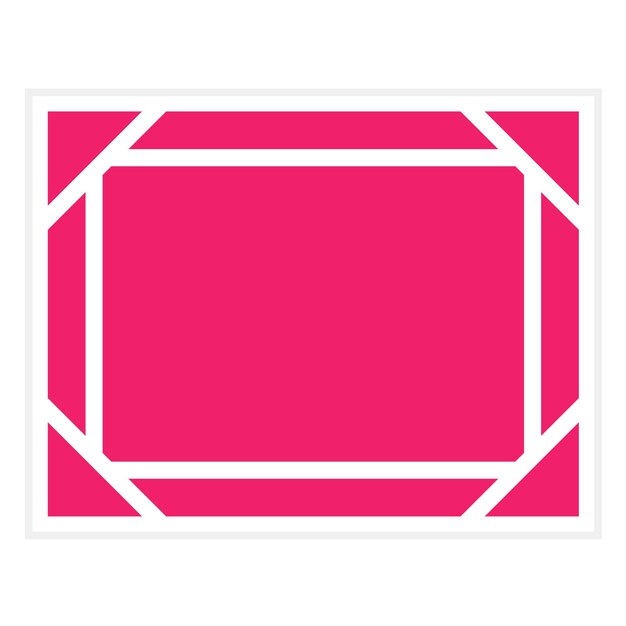 Estilo del icono del marco de imágenes de diseño vectorial