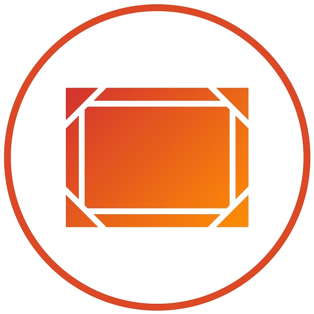 Estilo del icono del marco de imágenes de diseño vectorial