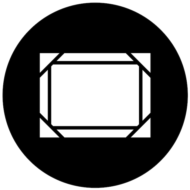 Estilo del icono del marco de imágenes de diseño vectorial