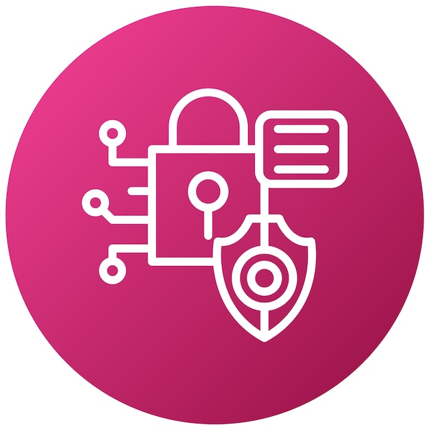 Estilo de icono del marco de seguridad de diseño vectorial