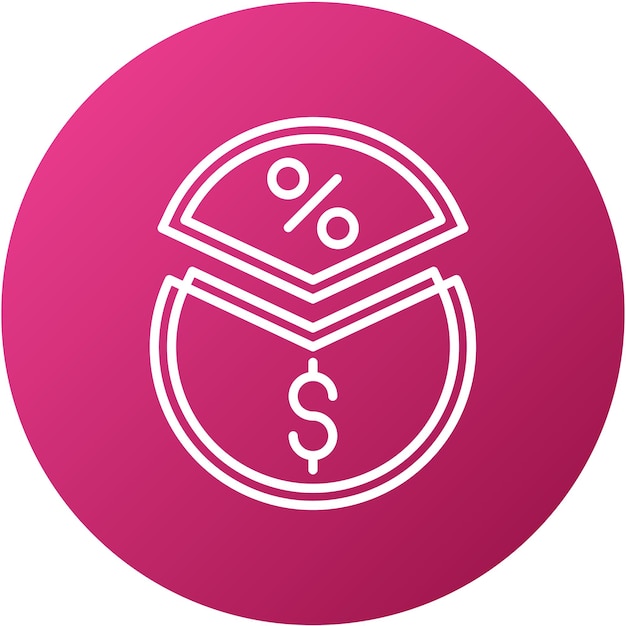 Estilo del icono del margen del diseño vectorial