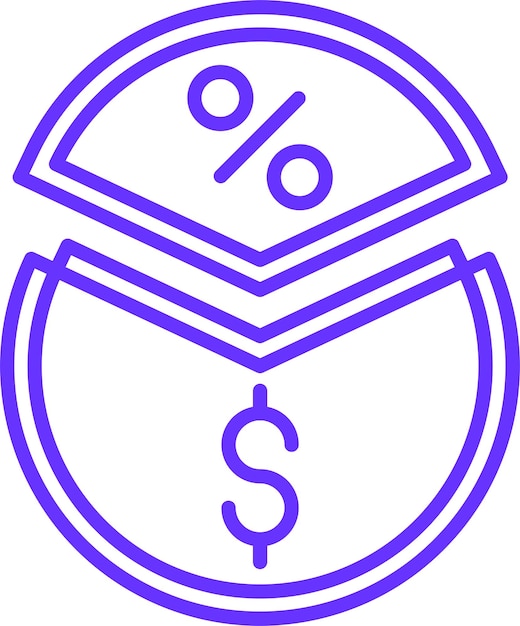 Estilo del icono del margen del diseño vectorial