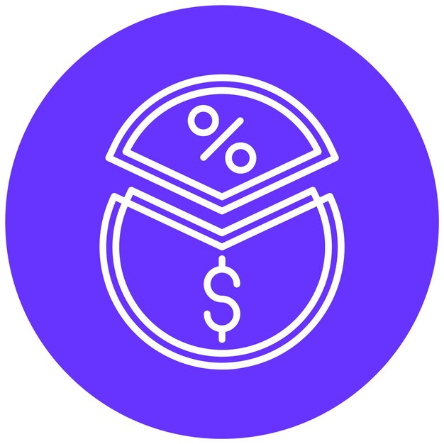 Estilo del icono del margen del diseño vectorial