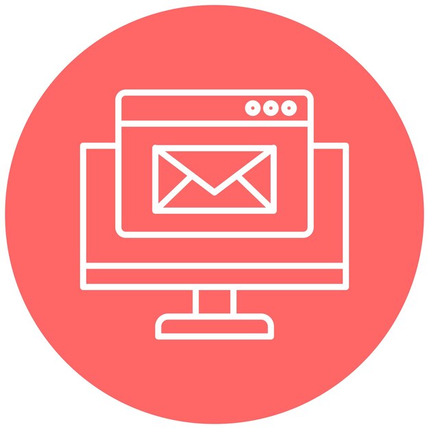 Estilo del icono de marketing por correo electrónico