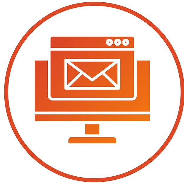 Estilo del icono de marketing por correo electrónico