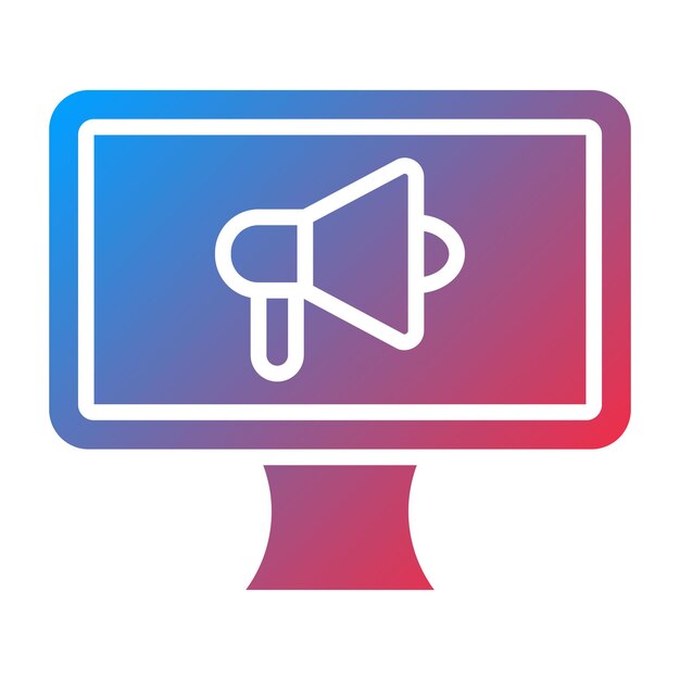 Estilo de icono de marketing de diseño vectorial