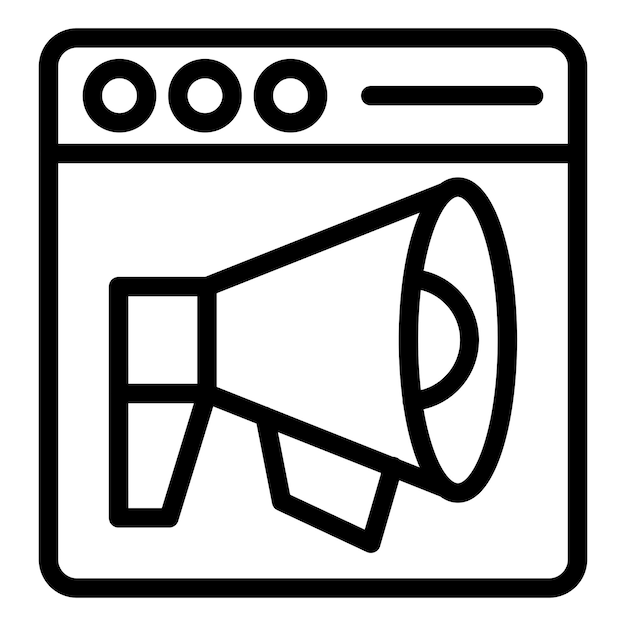 Estilo de icono de marketing de diseño vectorial