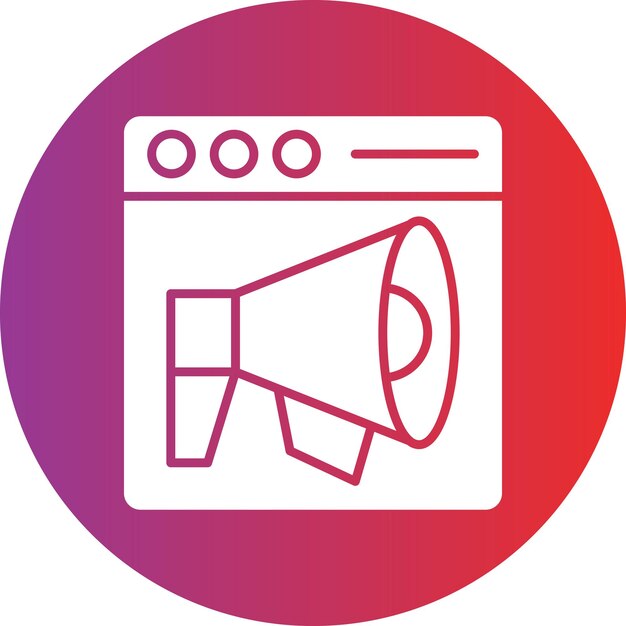 Estilo de icono de marketing de diseño vectorial