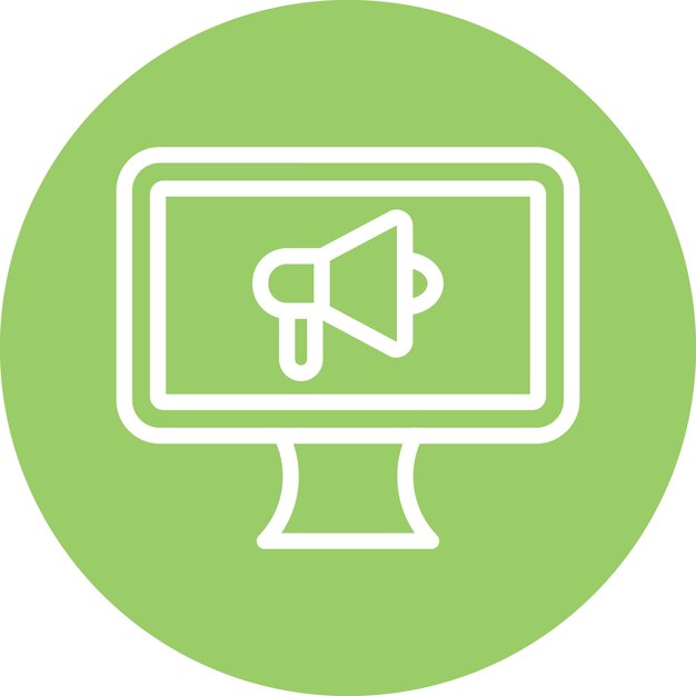 Estilo de icono de marketing de diseño vectorial